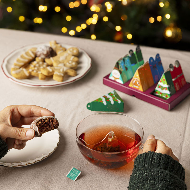 Coffret cadeau infusions bio de Noël - Joyeux Noël - 12 sachets pyramides 