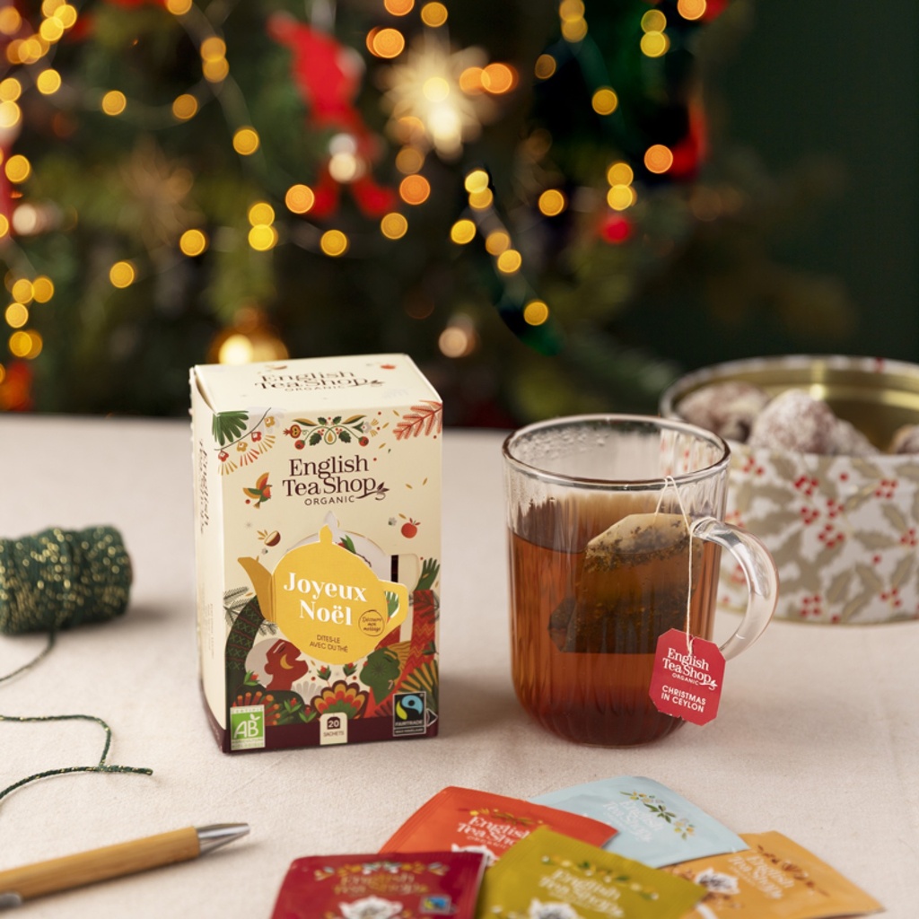 Assortiment thé Joyeux Noël - 5 thés à offrir dans une boîte à personnaliser
