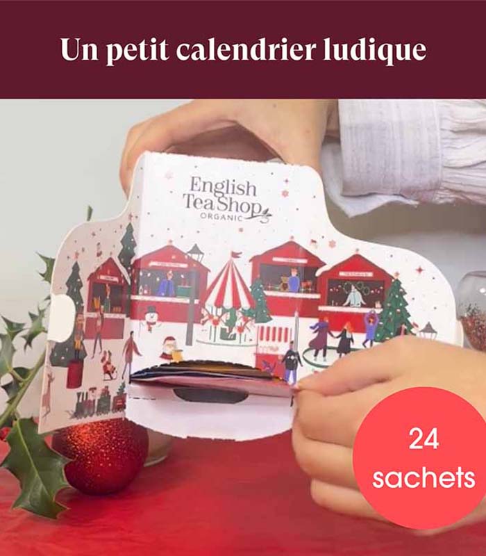 Calendrier de l’Avent Mini Blanc Bio 24 sachets ETS 