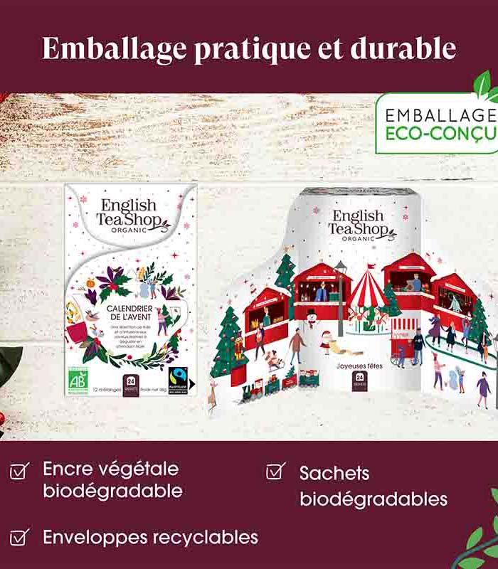 Calendrier de l’Avent Mini Blanc Bio 24 sachets ETS 