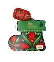 Chaussette de Noël verte - 8 sachets - 4 mélanges bio STS 