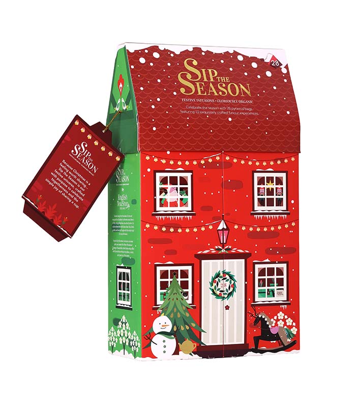 [U70030] Coffret de thés et infusions - Le cottage - 28 sachets pyramides - 10 mélanges bio STS