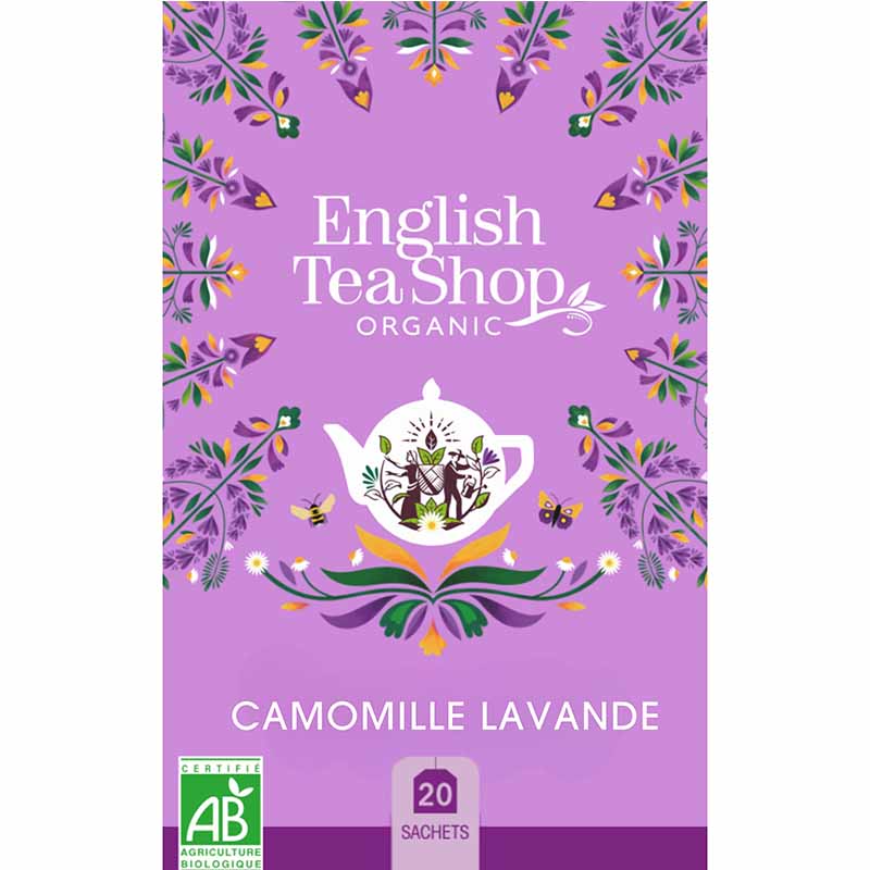 Infusion Camomille Lavande Bio 20 sachets