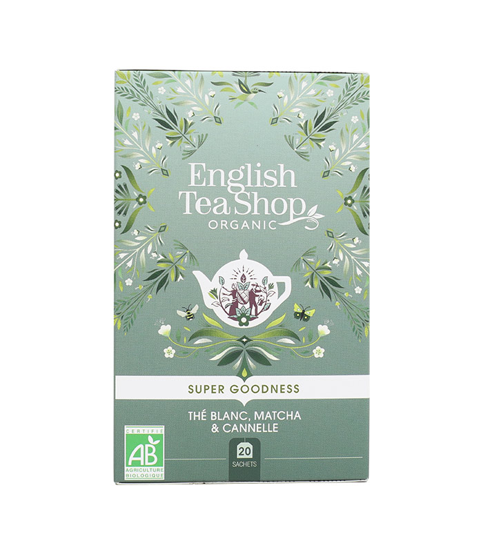 Thé Blanc, Matcha & Cannelle Bio 20 sachets ETS