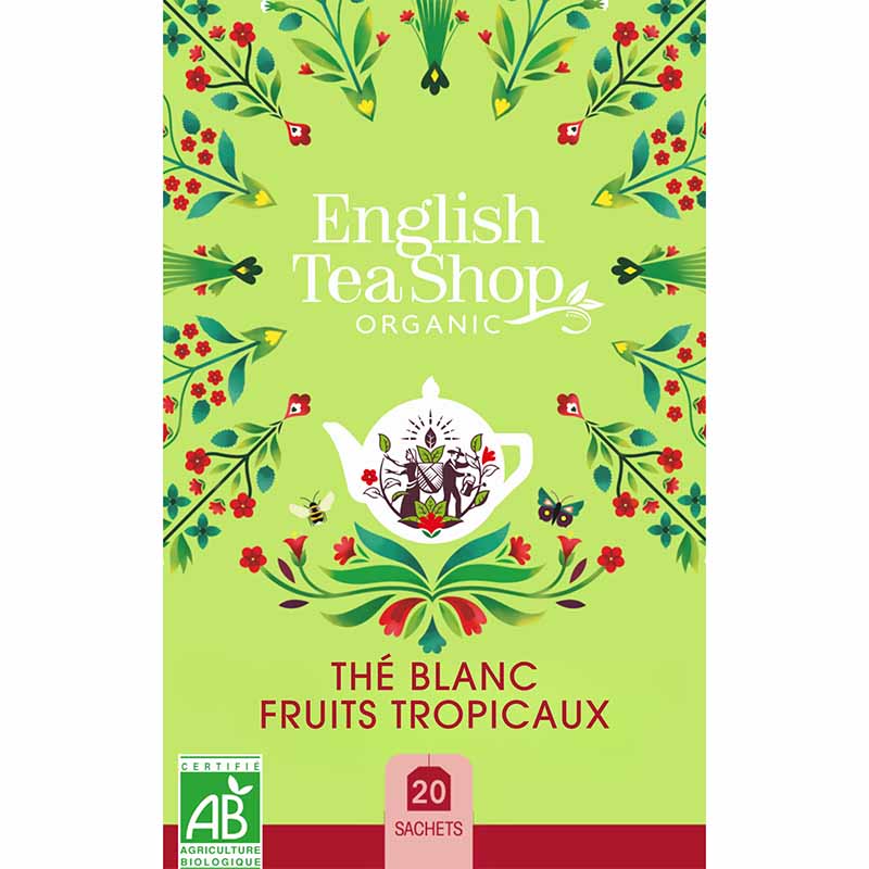 Thé Blanc Fruits Tropicaux Bio 20 sachets