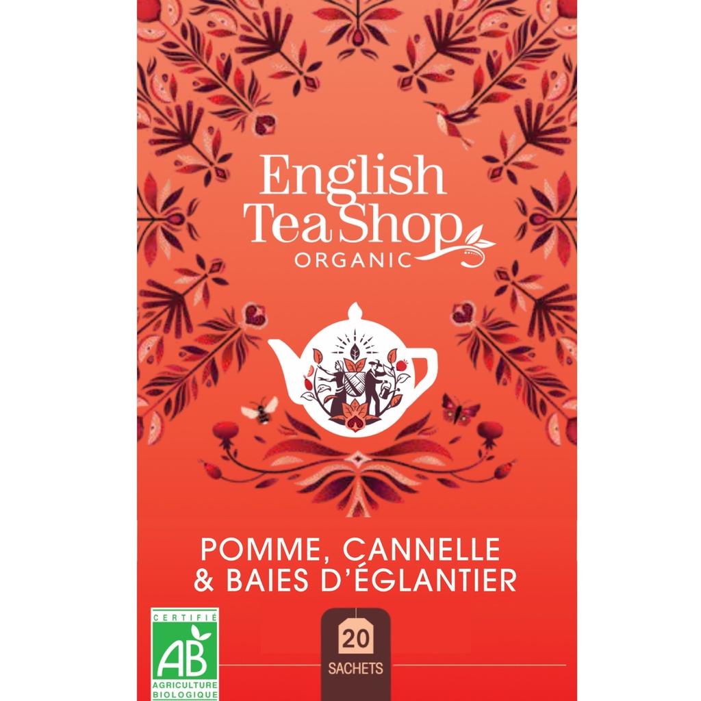 [U57925] Pomme, Baie d’Eglantier & Cannelle Bio 20 sachets