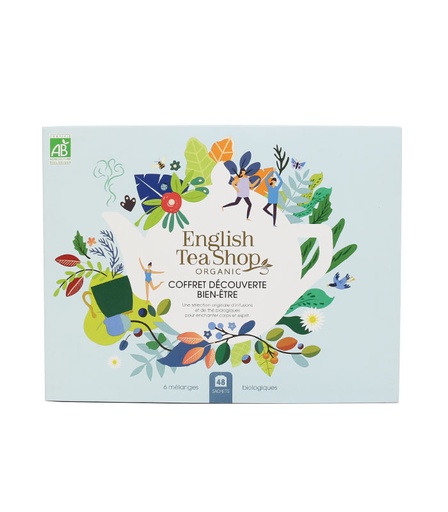 Coffret Cadeau de Thés Découverte Bien-être Bio 48 sachets