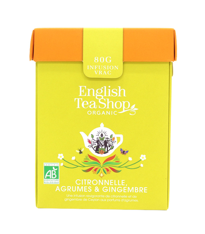 Infusion Citronnelle Agrumes & Gingembre Bio 80g vrac