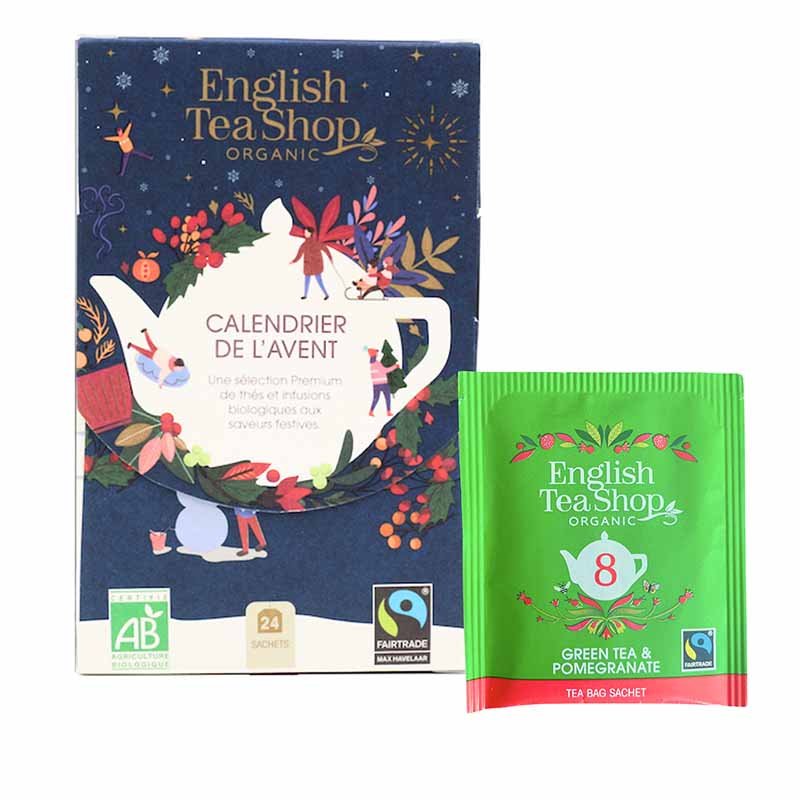 Calendrier de l’Avent Mini Bleu Bio 24 sachets