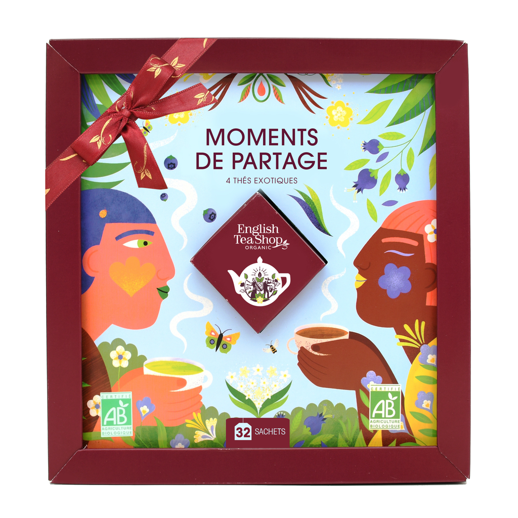 Coffret Cadeau de Thés Moments de Partage Bio 32 sachets