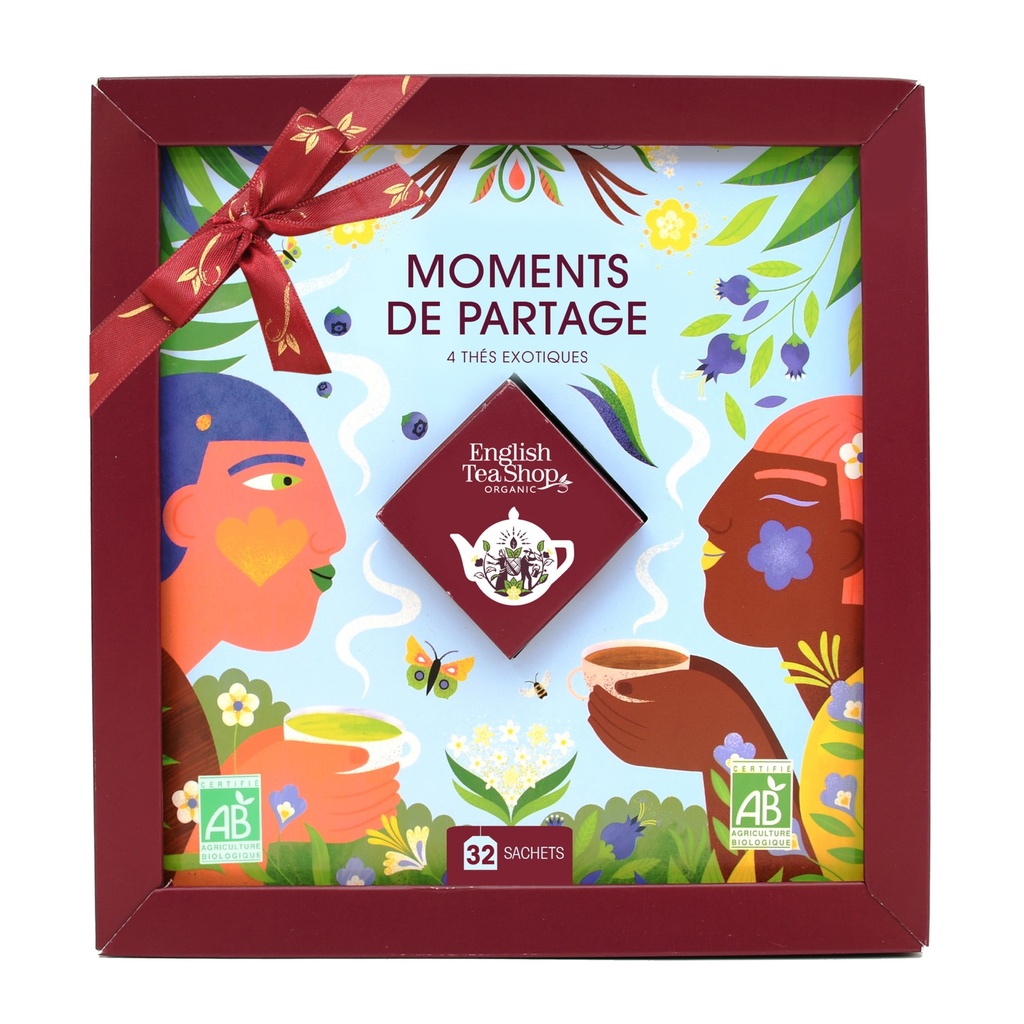 [U64282] Coffret Cadeau de Thés Moments de Partage Bio 32 sachets