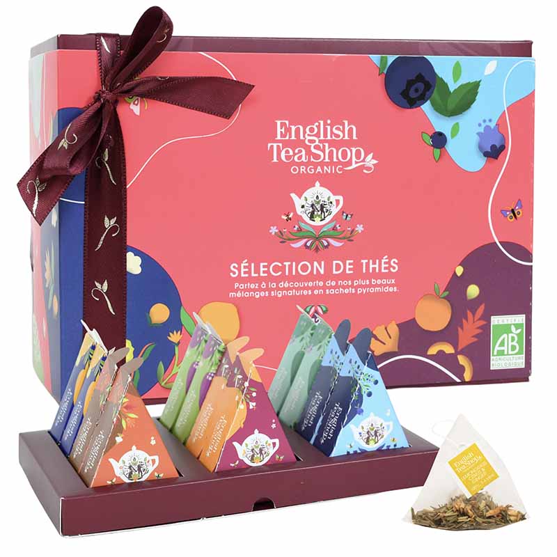 Coffret à offrir Prismes Sélection de Thés Bio 12 sachets