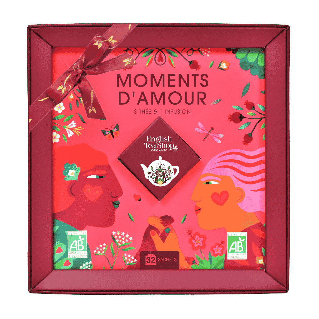 Coffret Cadeau de Thés Moments d’Amour Bio 32 sachets
