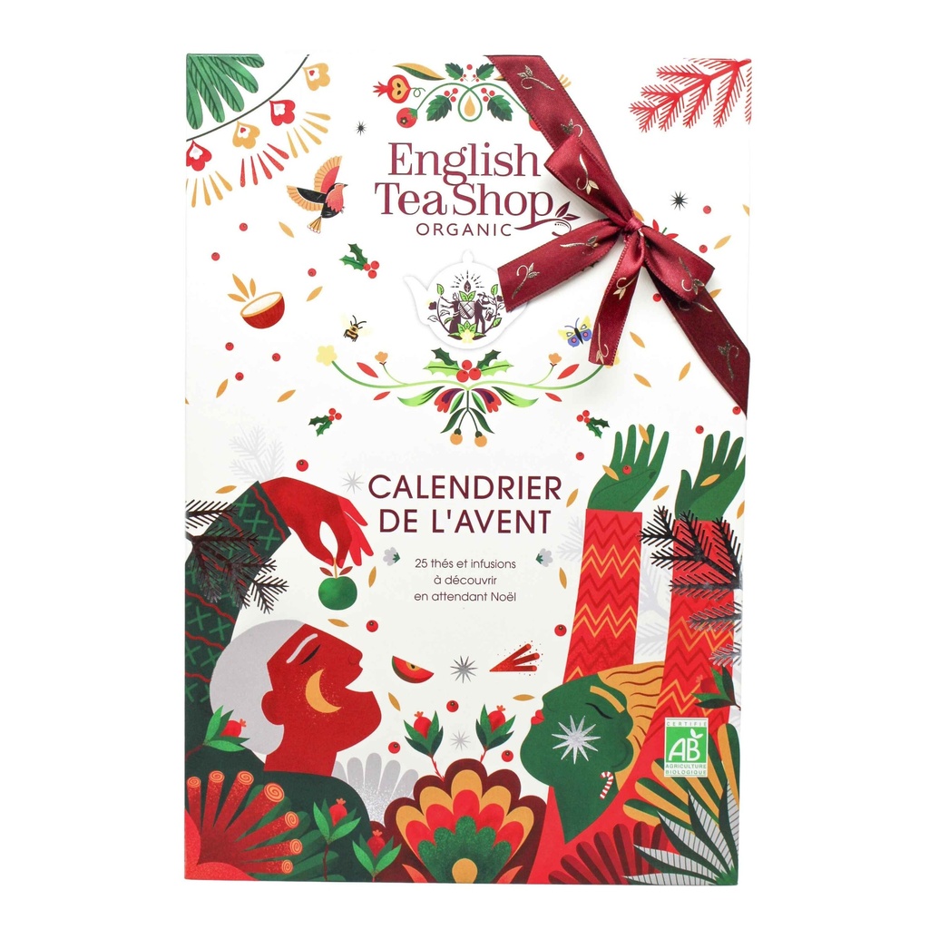 Calendrier de l’Avent thé et infusions bio Arbre de Noël 25 sachets