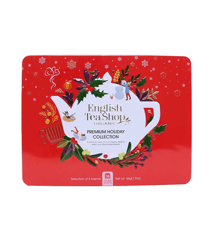[U69478] Coffret cadeau de thés et infusions de Noël Holiday Rouge Bio 36 sachets