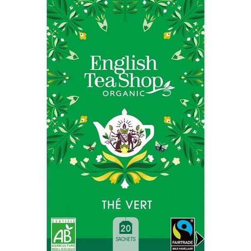 [U29151] Thé Vert Bio 20 sachets