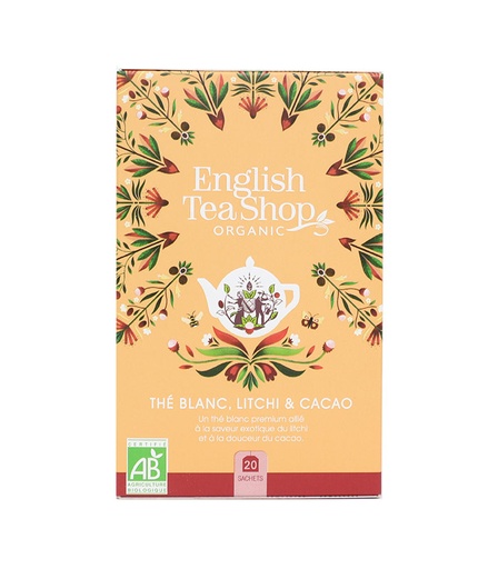 [U52999] Thé Blanc Litchi & Cacao Bio 20 sachets