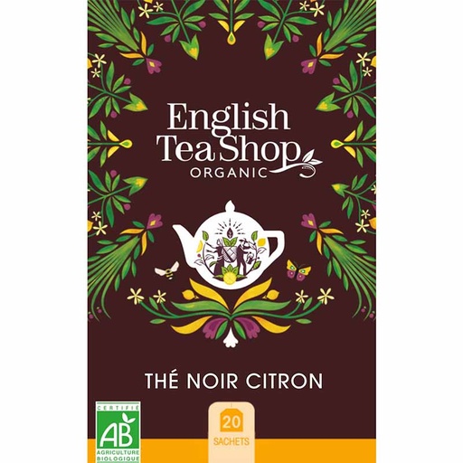 [U57765] Thé Noir Citron Bio 20 sachets