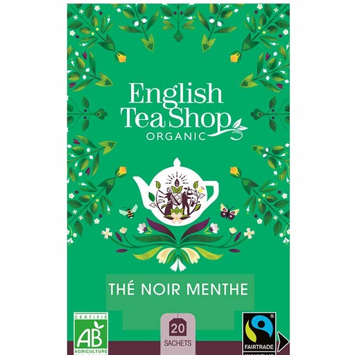 [U57772] Thé Noir Menthe Bio 20 sachets