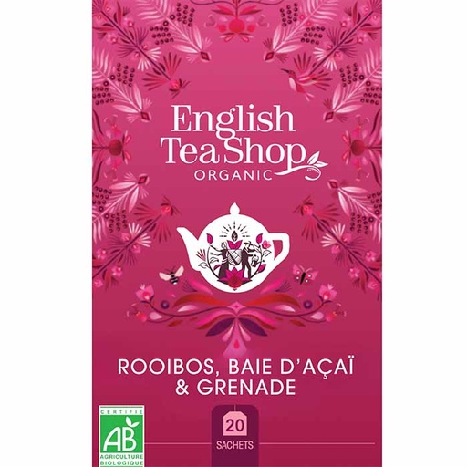 [U57789] Rooibos, Baies d’Açaï & Grenade Bio 20 sachets