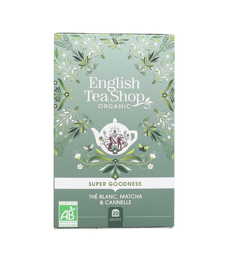 [U57796] Thé Blanc, Matcha & Cannelle Bio 20 sachets ETS
