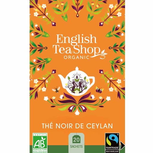 [U57857] Thé Noir de Ceylan Bio 20 sachets