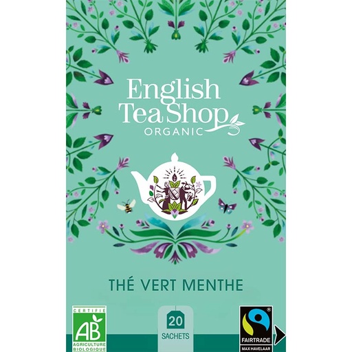 [U57895] Thé Vert Menthe Bio 20 sachets