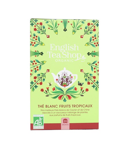 [U57901] Thé Blanc Fruits Tropicaux Bio 20 sachets