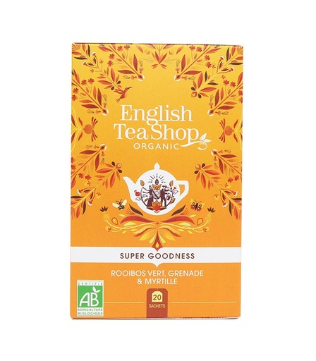 [U57987] Rooibos Vert, Grenade & Myrtille Bio 20 sachets