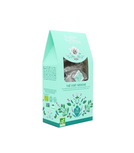 [U59547] Thé Vert Menthe Bio 15 sachets pyramides