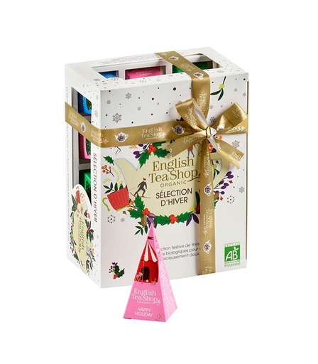 [U60802] Coffret de Thés à offrir Prismes Hiver Blanc Bio 12 sachets