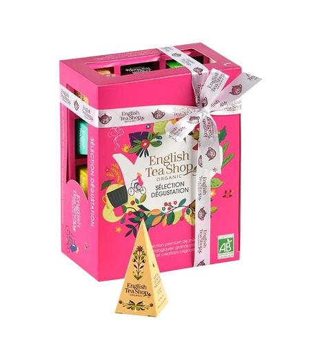 [U60864] Coffret Cadeau de Thés et Infusions Prismes Dégustation Bio 12 sachets