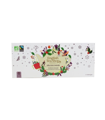 [U61908] Coffret Cadeau de Thés Délices d’Hiver Blanc Bio 24 sachets