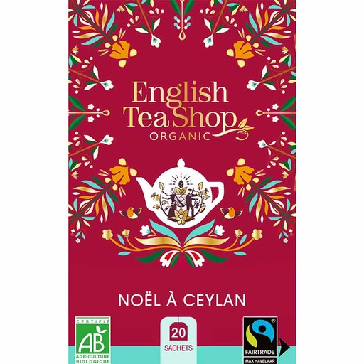 [U62974] Thé de Noël à Ceylan Bio 20 sachets