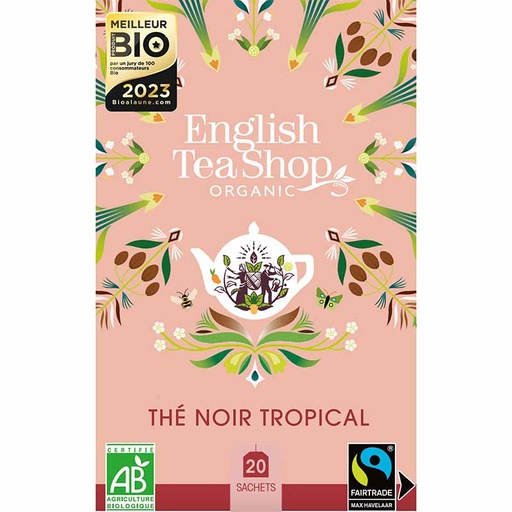 [U63599] Thé Noir Tropical Bio 20 sachets