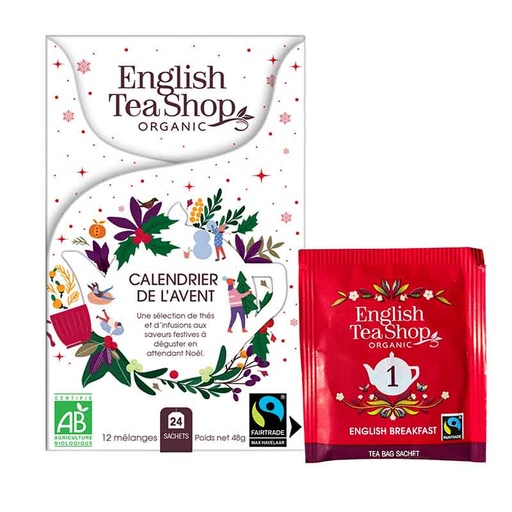 [U64541] Mini Calendrier de l’Avent thés et infusion Bio 24 sachets