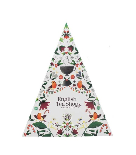 [U64176] Calendrier de l’Avent thés et infusions bio Triangle Blanc 25 sachets