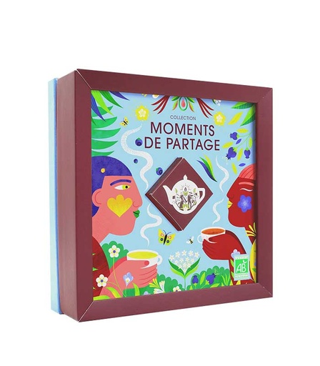 [U64282] Coffret Cadeau de Thés Moments de Partage Bio 32 sachets
