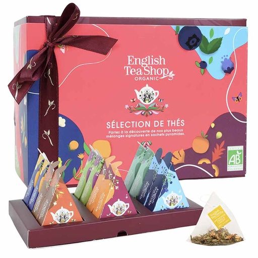 [U64602] Coffret à offrir Prismes Sélection de Thés Bio 12 sachets