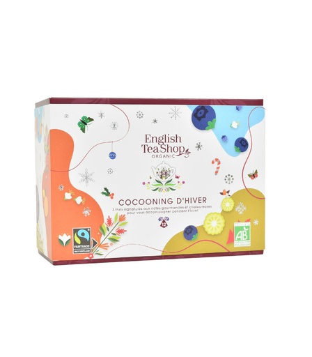 [U65494] Coffret cadeau thés bio Cocooning d’Hiver Bio 12 sachets
