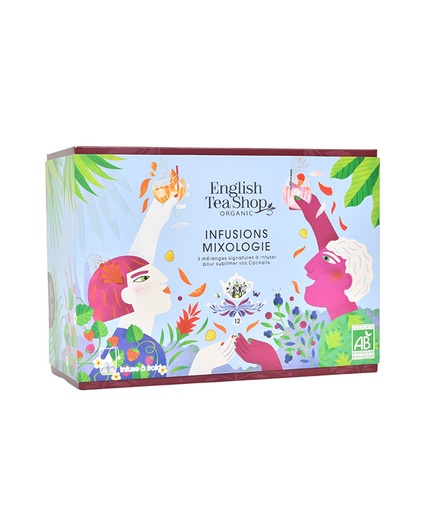 [U65623] Coffret Prismes Infusions Mixologie 3 Créations Originales Bio 12 sachets