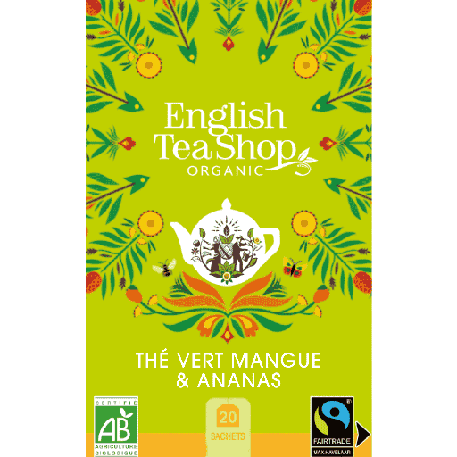 [U68198] Thé Vert Mangue et Ananas Bio 20 sachets
